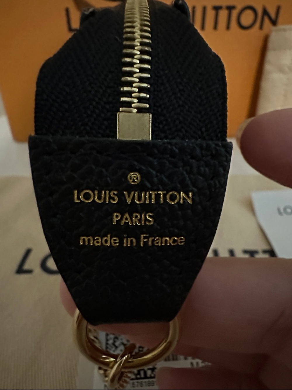 Louis Vuitton Black with Cream Monogram Mini Pochette Wristlet - Picture 4 of 10